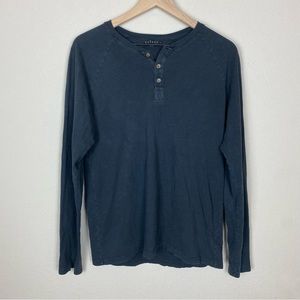 Velvet by Graham and Spencer Black Henley Top